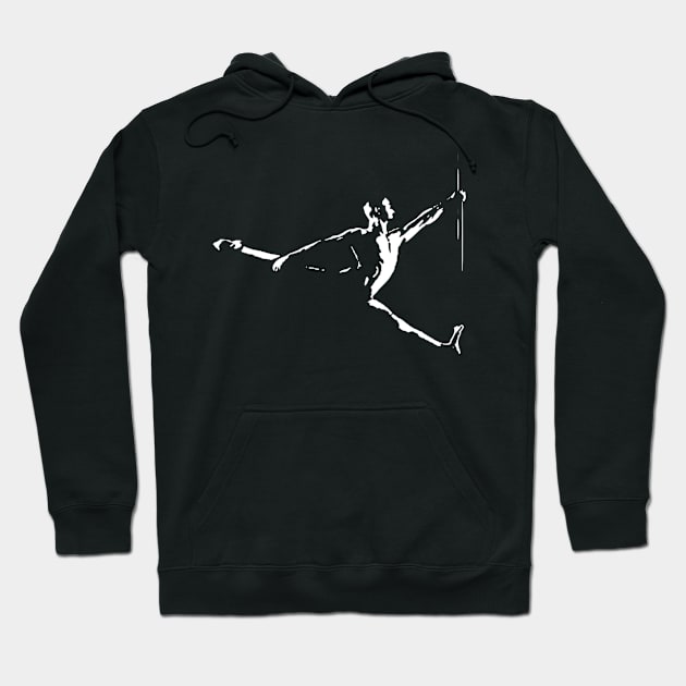 Aerialist Pole Dance Male Hoodie by Libbygig